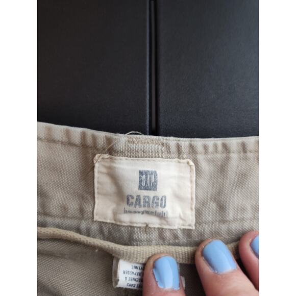 Vintage Gap 90s Y2K Cargo Pants heavy cotton skater size 31/32 - Picture 2 of 11